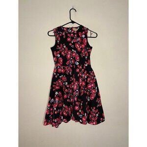 Kate kasin floral fit and flare girls dress size 11-12y